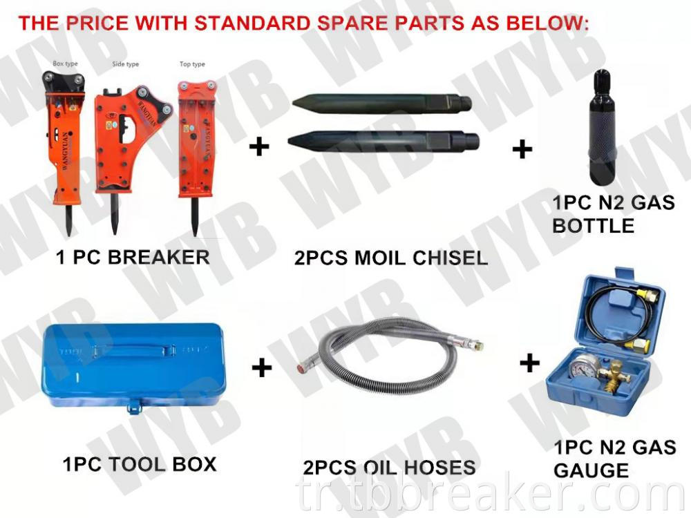 Hydraulic Breaker Standard Spare Parts